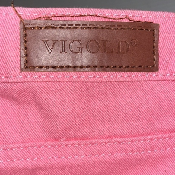 Vigold Jean shorts, pink, Size 11-12 - Picture 1 of 6